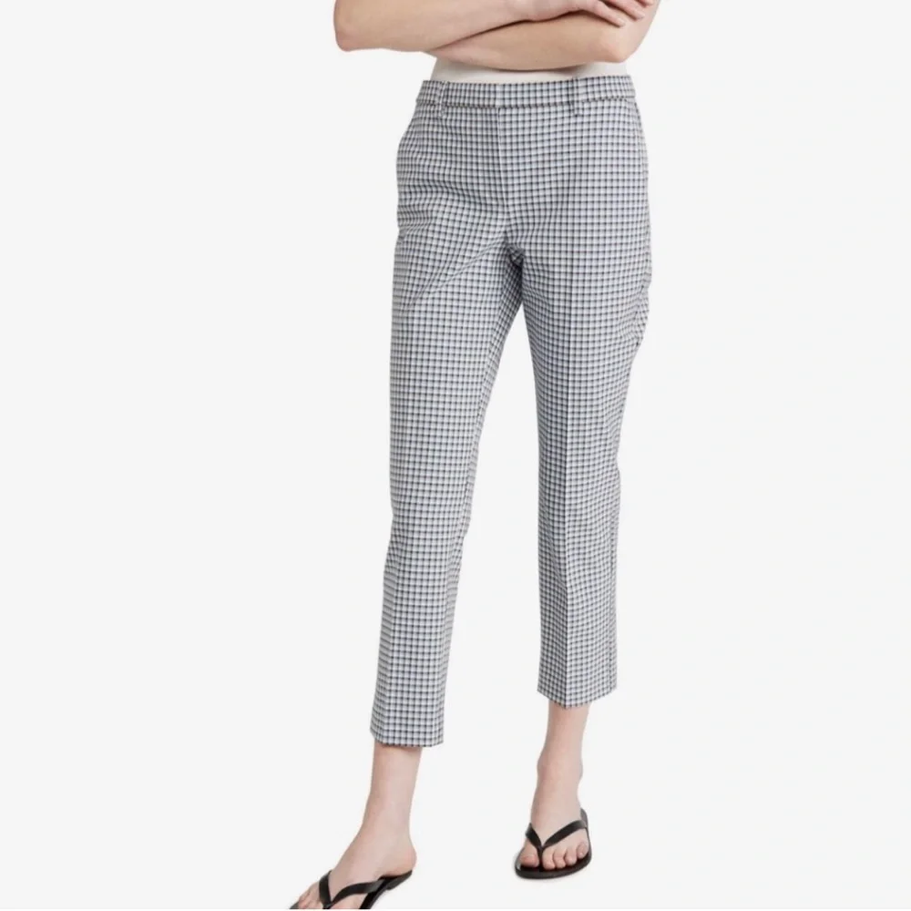 Theory Slim Fit Plaid Trouser Pants - Picture 1 of 2